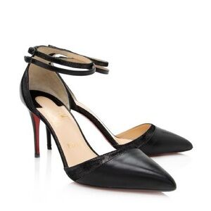 Black Mid heel Louboutin